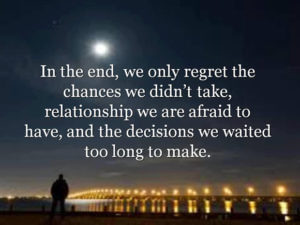 In the end we only regret the chances we didn't take, so hire a ghostwriter to write your book, now. 